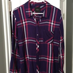Women's Rails pink/purple plaid shirt